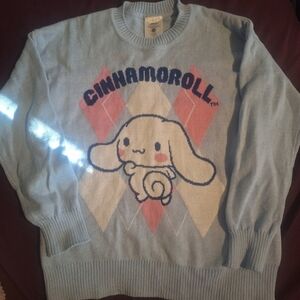 Sanrio Cinnamoroll Light Blue Crewneck Sweater